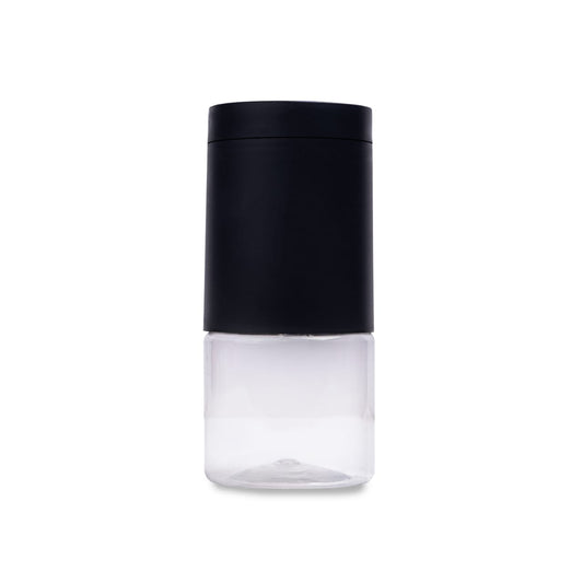 Set of Black Jars with Labelling Stickers